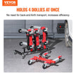 VEVOR Car Dolly Rack Hydraulic Trolley Jack Stand Organizer 4-Dolly Capacity