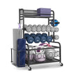 VEVOR Home Gym Workout Equipment Organizer Yoga Mat Storage Weight Rack Dumbbell