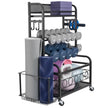 VEVOR Home Gym Workout Equipment Organizer Yoga Mat Storage Weight Rack Dumbbell