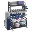 VEVOR Home Gym Workout Equipment Organizer Yoga Mat Storage Weight Rack Dumbbell