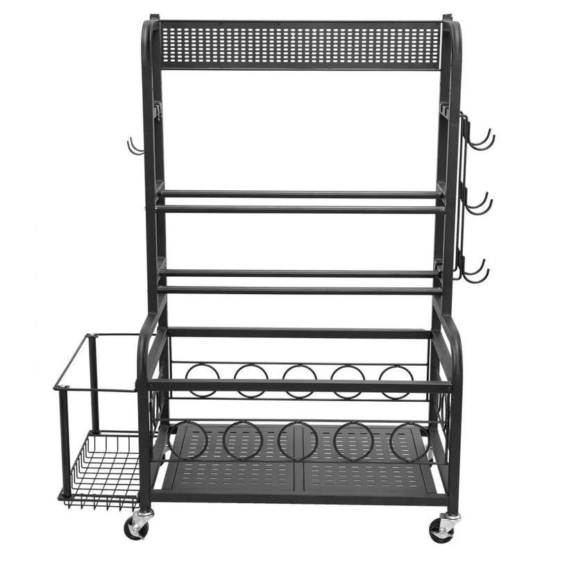VEVOR Home Gym Workout Equipment Organizer Yoga Mat Storage Weight Rack Dumbbell