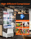VEVOR Open Air Merchandiser 3-Tier Display Cooler with Air Curtain 7.8cu.ft.