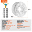 VEVOR PEX-AL-PEX Tube, 328ft, 5/8'' Diameter Aluminum-Plastic Composite Pipe Oxygen Barrier Radiant Floor PEX Pipe, 0.08'' Thickness Radiant Heat Floor Plumbing Inner Aluminum Layer PEX Tubing Pipe