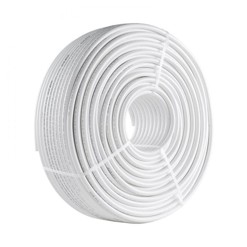 VEVOR PEX-AL-PEX Tube, 656ft, 5/8'' Diameter Aluminum-Plastic Composite Pipe Oxygen Barrier Radiant Floor PEX Pipe, 0.08'' Thickness Radiant Heat Floor Plumbing Inner Aluminum Layer PEX Tubing Pipe