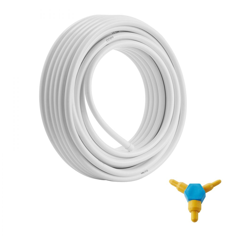 VEVOR PEX-AL-PEX Tube, 82ft, 5/8'' Diameter Aluminum-Plastic Composite Pipe Oxygen Barrier Radiant Floor PEX Pipe, 0.08'' Thickness Radiant Heat Floor Plumbing 25M Inner Aluminum Layer PEX Tubing Pipe