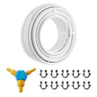 VEVOR PEX-AL-PEX Tube, 164 ft, 0.79'' Diameter Aluminum-Plastic Composite Pipe Oxygen Barrier Radiant Floor PEX Pipe, 0.08'' Thickness Radiant Heat Floor Plumbing Inner Aluminum Layer PEX Tubing Pipe