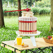 VEVOR Fruit Wine Press, 1.6 Gal/6.4L, Solid Wood Basket with 6 Blocks, Manual Juice Maker, Cider Apple Grape Tincture Vegetables Honey Olive Oil Making Press with Pole Handle Bar for Kitchen and Home