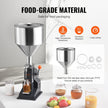 VEVOR Manual Paste Liquid Filling Machine, 5-50ml Bottle Filler, Adjustable Bottle Filling Machine, Stainless Steel Liquid Filler with Hopper for Milk Water Juice Essential Oil Shampoo Cosmetic Honey