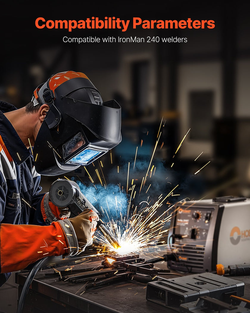 VEVOR 200Amp Spool Gun with 20FT Cable Compatible with Hobart lronMan 240 Welder