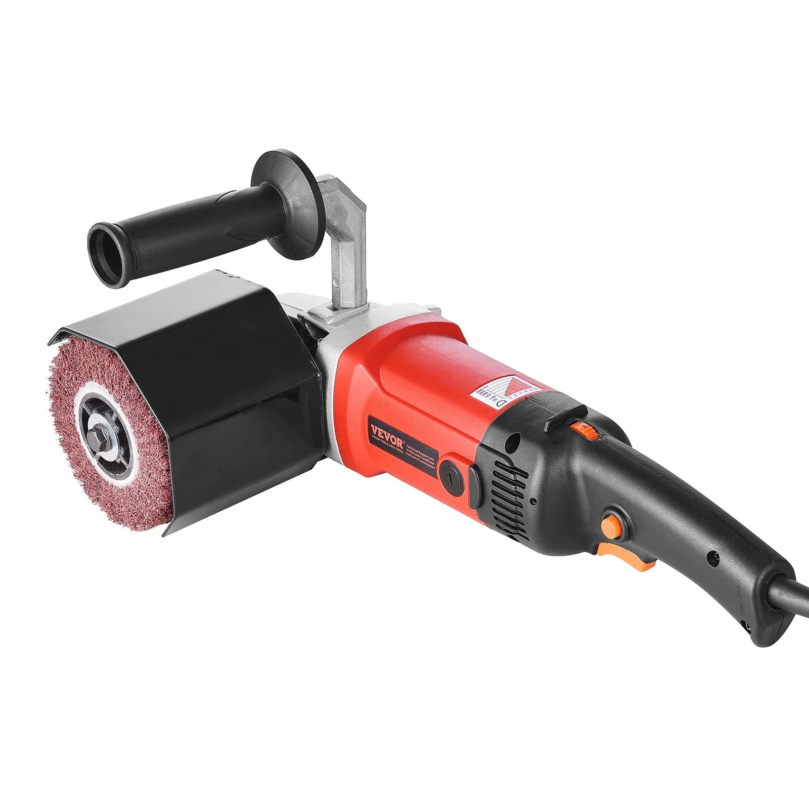 VEVOR Burnishing Polishing Machine 1200W 6-Speed Electric Metal Polisher 4 Wheel