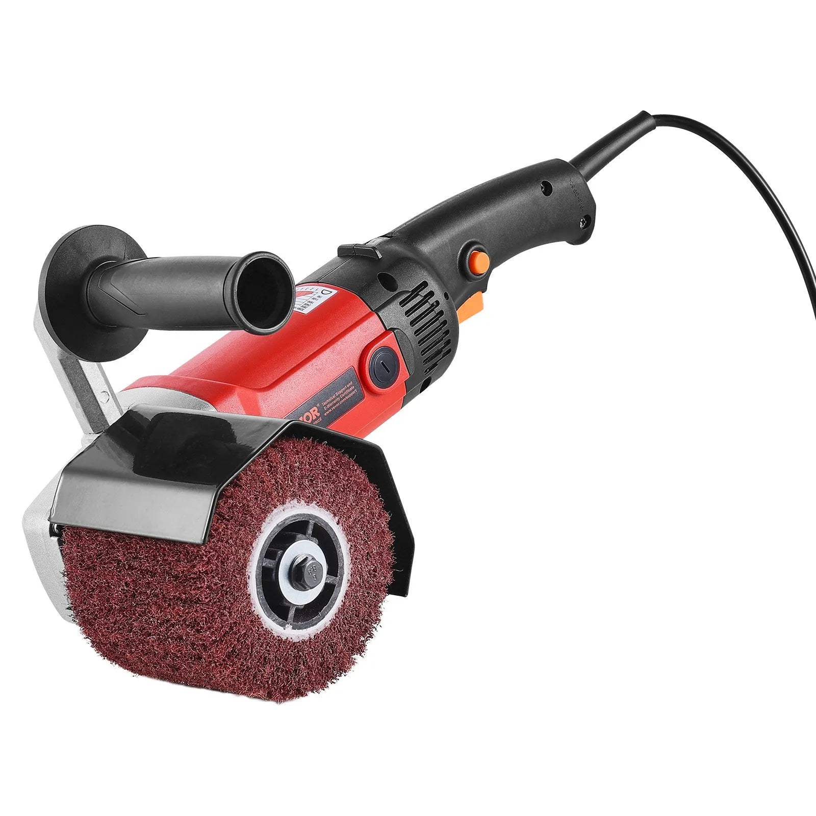 VEVOR Burnishing Polishing Machine 1200W 6-Speed Electric Metal Polisher 4 Wheel