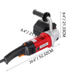 VEVOR 1200W Burnishing Polishing Machine 500-3000 RPM Handle Polishing Machine 110V Wheel Polisher Sander Wire Drawing Machine with 4 Wheels