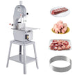 VEVOR Commercial Electric Meat Bandsaw, 1500W Stainless Steel Vertical Bone Sawing Machine, Workbeach 19.3