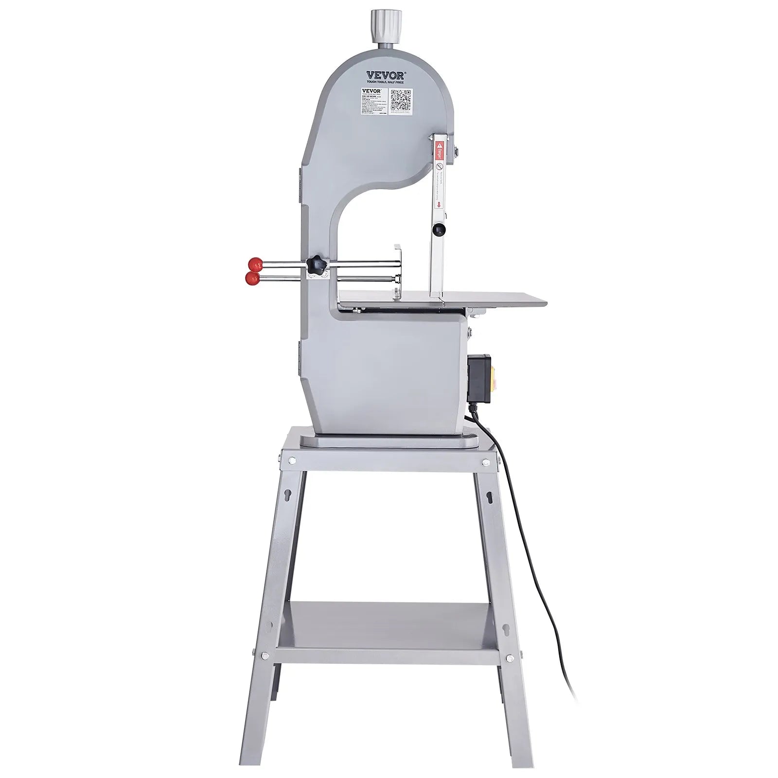 VEVOR Commercial Electric Meat Bandsaw, 1500W Stainless Steel Vertical Bone Sawing Machine, Workbeach 19.3