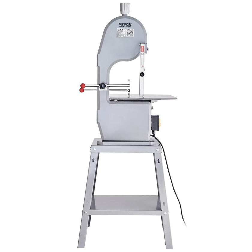 VEVOR Commercial Electric Meat Bandsaw, 1500W Stainless Steel Vertical Bone Sawing Machine, Workbeach 19.3