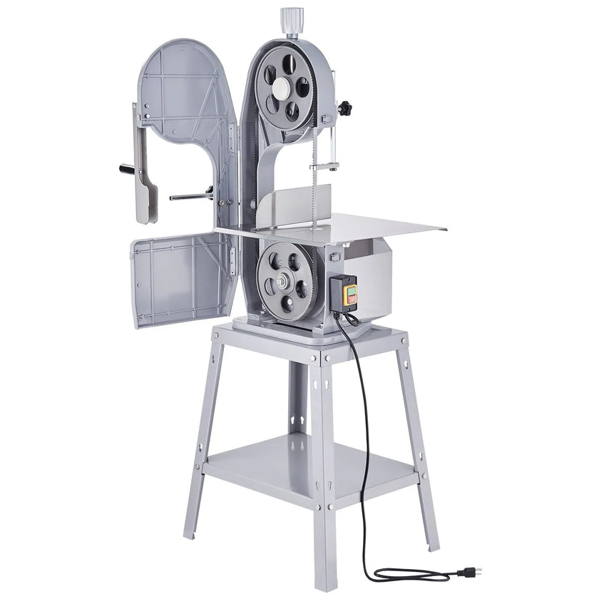 VEVOR Commercial Electric Meat Bandsaw, 1500W Stainless Steel Vertical Bone Sawing Machine, Workbeach 19.3