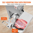 VEVOR Commercial Electric Meat Bandsaw, 2200W Stainless Steel Vertical Bone Sawing Machine, Workbeach 24.4