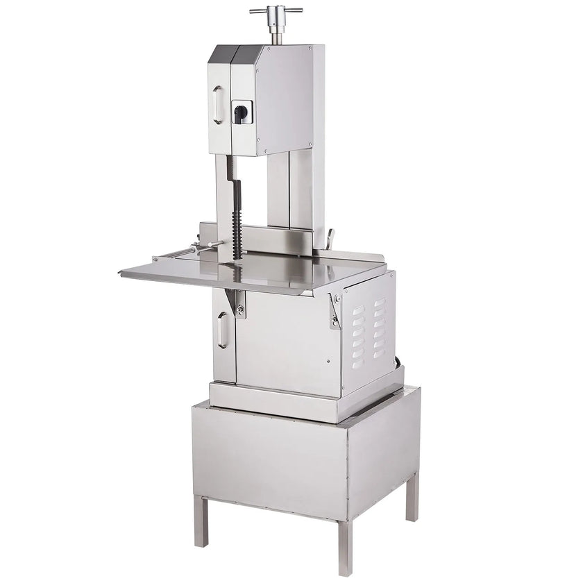 VEVOR Commercial Electric Meat Bandsaw, 2200W Stainless Steel Vertical Bone Sawing Machine, Workbeach 24.4