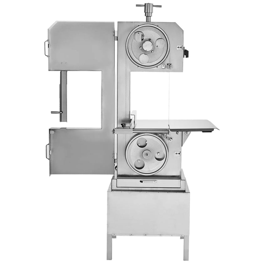 VEVOR Commercial Electric Meat Bandsaw, 2200W Stainless Steel Vertical Bone Sawing Machine, Workbeach 24.4