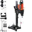 VEVOR Diamond Core Drilling Machine, 10in Wet Concrete Core Drill Rig with Stand Wheels, 750RPM Speed & 1-1/4