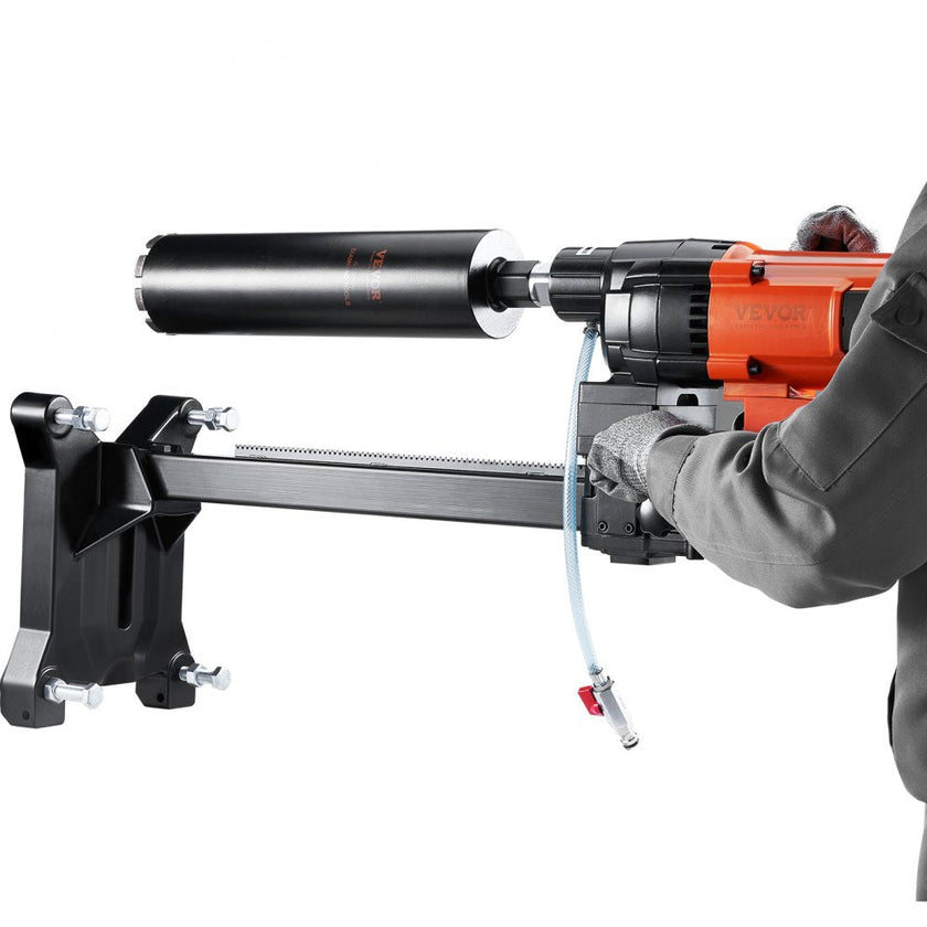 VEVOR Diamond Core Drilling Machine, 10in Wet Concrete Core Drill Rig with Stand Wheels, 750RPM Speed & 1-1/4