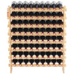 VEVOR 72 Bottle Upgrade Modular Wine Rack Bamboo Wood Display Shelf 8-Tier