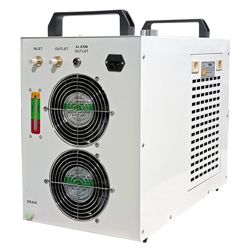 VEVOR Industrial Chiller, CW5200 Industrial Water Chiller, 1400W Cooling Capacity, 6L Capacity Cooling Water, Precise Thermostat Recirculating Chiller for 130/150W Engraving Machine Cooling Machine