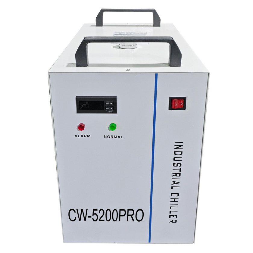 VEVOR Industrial Chiller, CW5200 Industrial Water Chiller, 1400W Cooling Capacity, 6L Capacity Cooling Water, Precise Thermostat Recirculating Chiller for 130/150W Engraving Machine Cooling Machine