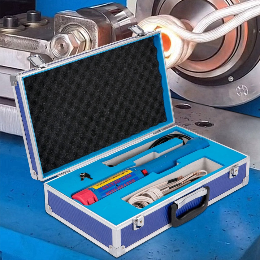 VEVOR Magnetic Induction Heater Kit 1000W 110V Automotive Flameless Heat Tool Hand Held Induction Heater for Rusty Screw Removing, Automotive Flameless Heater with 8 Coils and Portable Storage Box