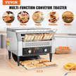 VEVOR Commercial Conveyor Toaster, 450 Slices/Hour Conveyor Belt Toaster, Heavy Duty Stainless Steel Commercial Toaster Oven, Electric  Restaurant Commercial Toaster for Toast Bun, Bagel, Bread