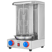 VEVOR Shawarma Grill Machine, 13 lbs Capacity, Chicken Shawarma Cooker Machine with 2 Burners, Gas Vertical Broiler Gyro Rotisserie Oven Doner Kebab Machine, for Home Restaurant Kitchen Parties