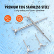 VEVOR T316 Stainless Steel Adjustable Angle 1/8