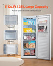 VEVOR Convertible Freezer/Refrigerator 11 Cu.Ft Frost Free Upright Freezer Home