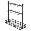 VEVOR Coffee Mug Holder for Countertop 16 Hooks Cup Rack with Storage Base
