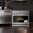 36-Inch Gas Range Oven with 6 Sealed Burners, 6.0 Cu. Ft. Convection Oven, Stainless Steel Freestanding Range