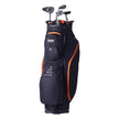 VEVOR Golf Cart Bag with 14 Way Organizer Divider Top, 36” 13 Pockets Premium Cart Bag, Durable Golf Bags with Handles & Dust Cover & Detachable Straps for Men & Women, Black & Orange
