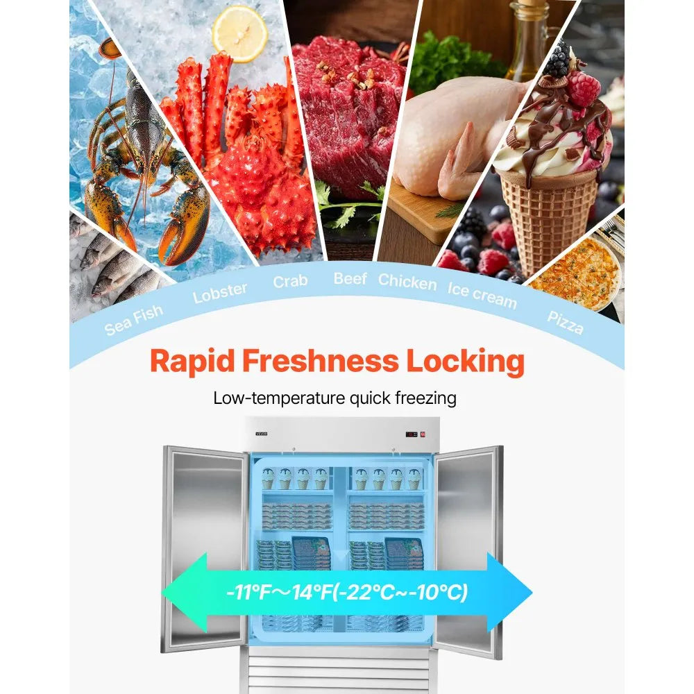 VEVOR Commercial Reach-In Freezer 54