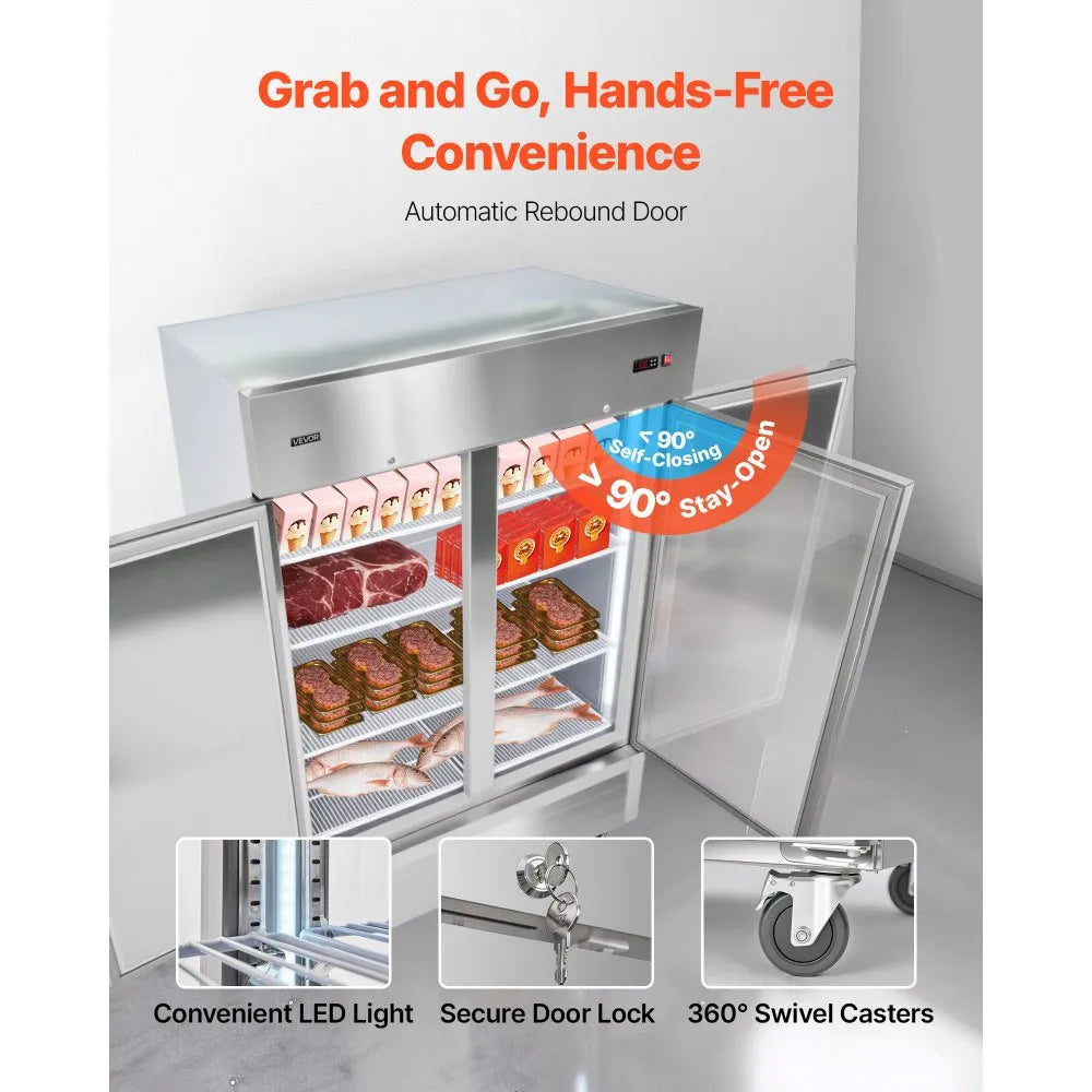 VEVOR Commercial Reach-In Freezer 54