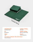 Gym Flooring Set 8 PCS Interlocking PP Puzzle Rubber Tiles Green