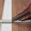 VEVOR Interlocking Vinyl Floor Tiles 10PCS 5.5mm Thick Deep Brown Wood Grain