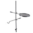 VEVOR Swivel Campfire Grill, Fire Pit Grill Grate over Fire Pits, Heavy Duty Steel Grill Grates, 360° Adjustable Open Fire Outdoor Cooking Equipment, Portable Camp Fire Racks for Camping Outdoor BBQ