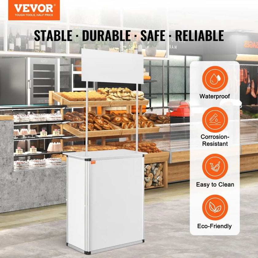 VEVOR Portable Tradeshow Podium Table, 30.91