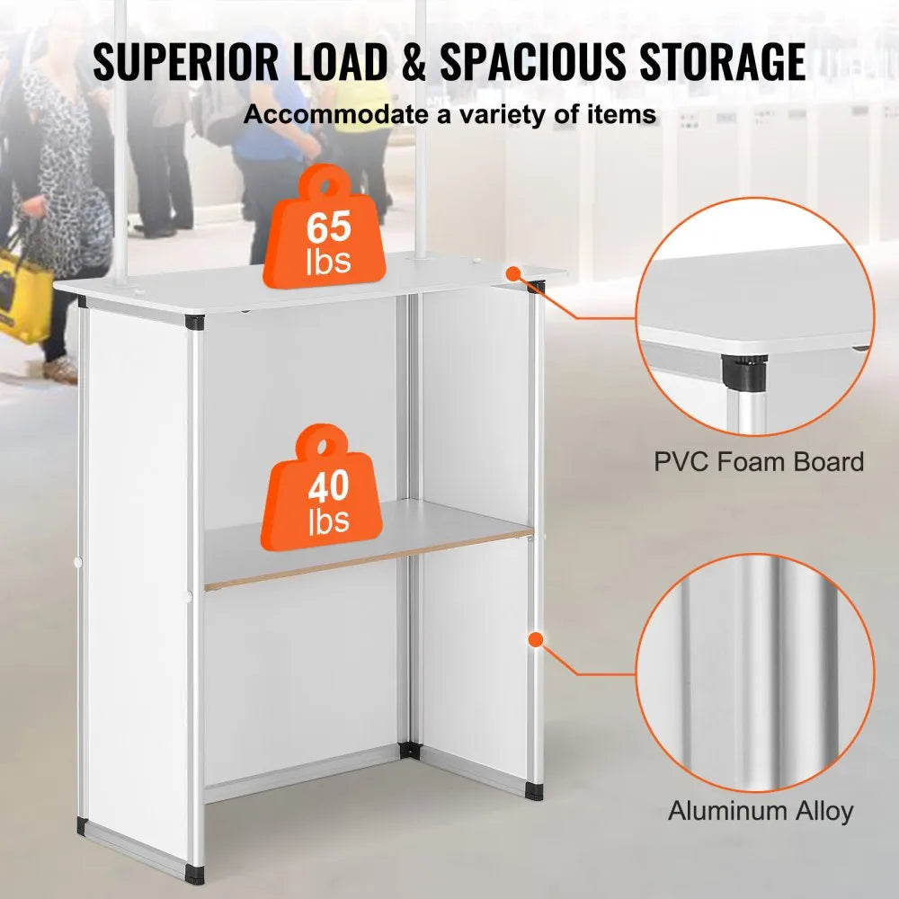 VEVOR Portable Tradeshow Podium Table, 30.91
