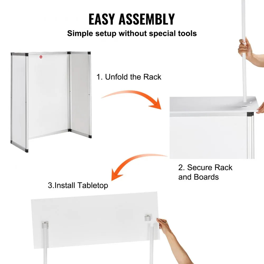 VEVOR Portable Tradeshow Podium Table, 30.91