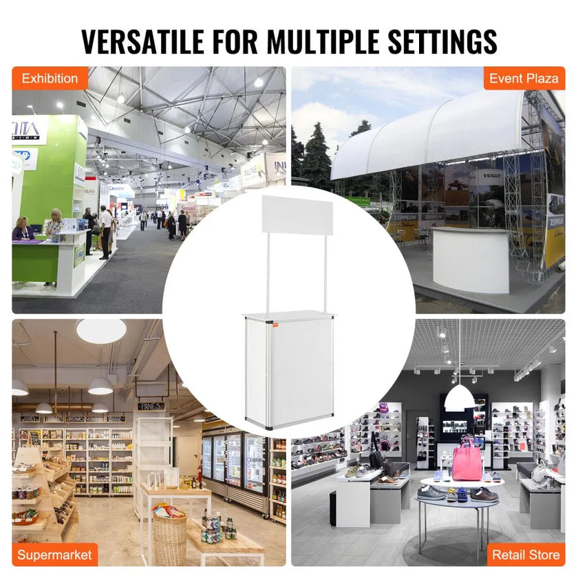 VEVOR Portable Tradeshow Podium Table, 30.91