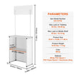 VEVOR Portable Tradeshow Podium Table, 30.91