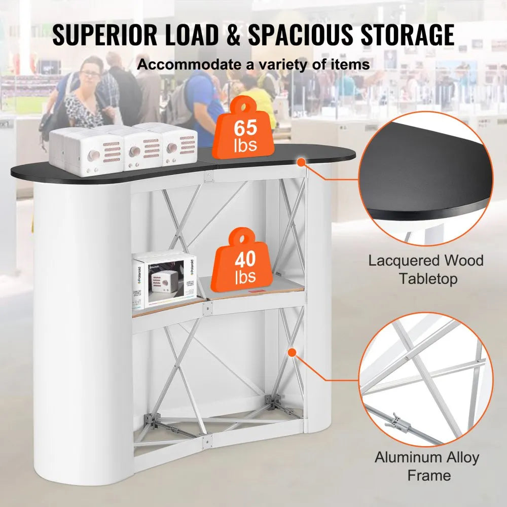 VEVOR Portable Tradeshow Podium Table, 51.18