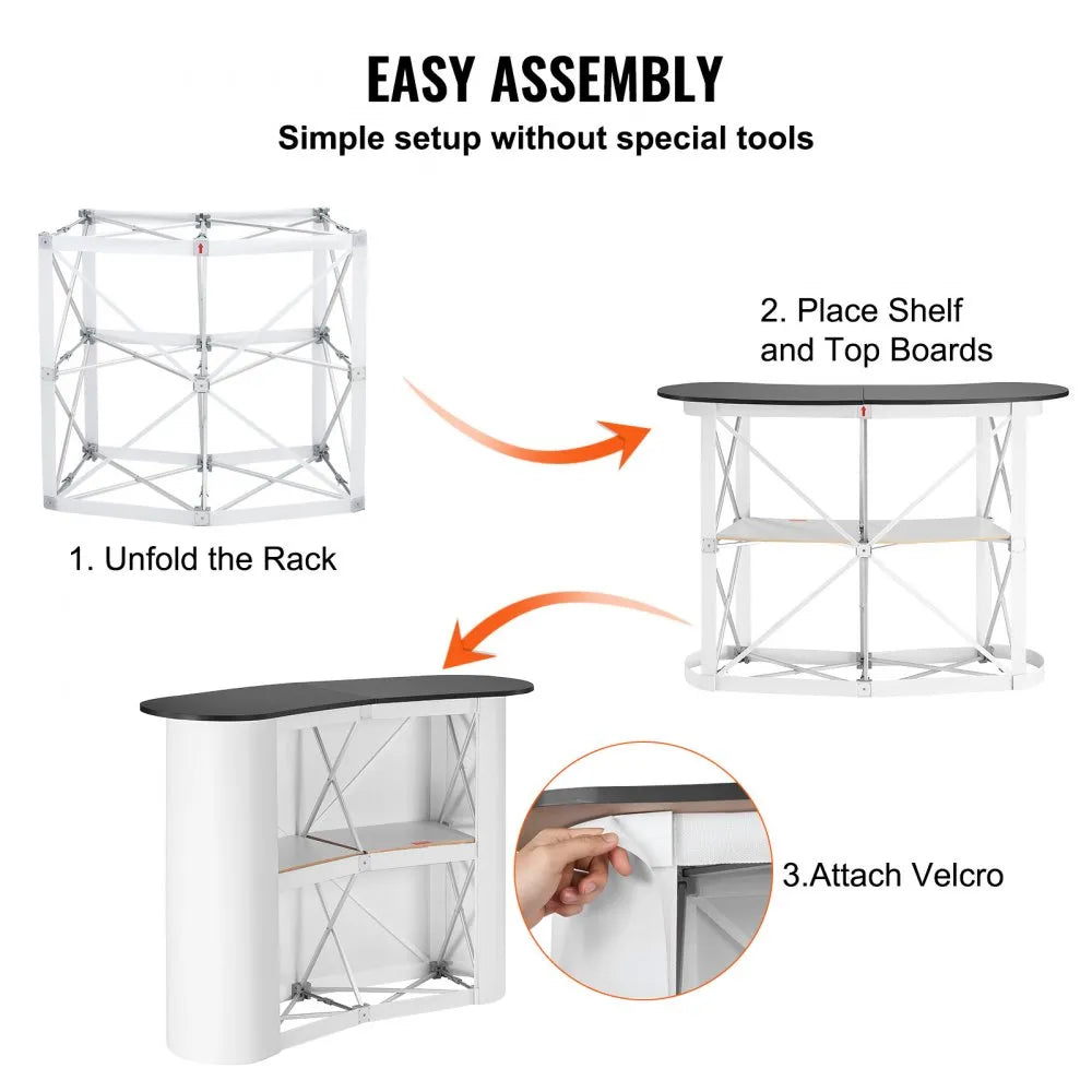 VEVOR Portable Tradeshow Podium Table, 51.18