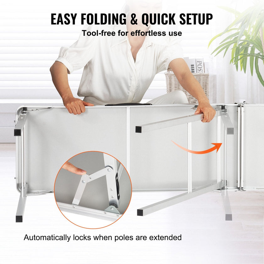 VEVOR Portable Tradeshow Podium Table, 77.95
