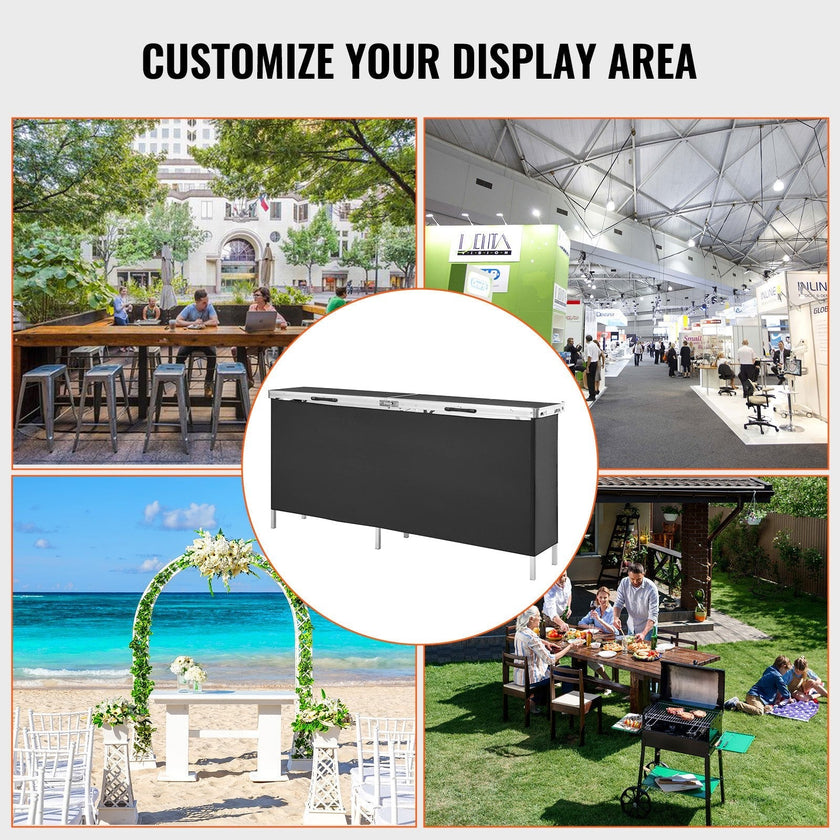 VEVOR Portable Tradeshow Podium Table, 77.95